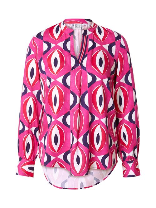 Emily Van Den Bergh Bluse  indigo / pink / rød / hvid