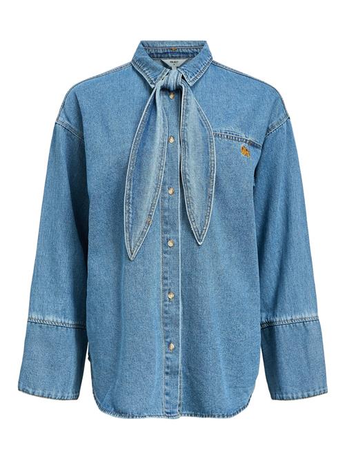 OBJECT Bluse 'OBJNEEL'  blue denim / curry