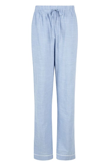 Hunkemöller PETITE PANT COTTON STRIPE blå