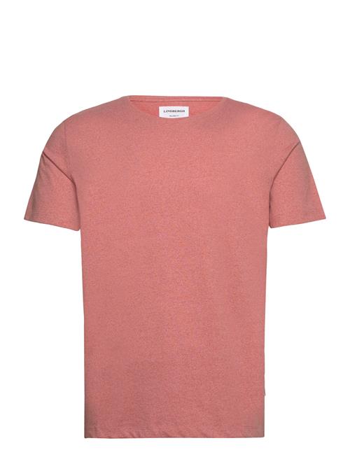 Lindbergh Mouliné O-Neck Tee S/S Lindbergh Pink