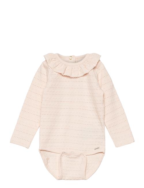 Body Ls Jacquard Minymo Pink