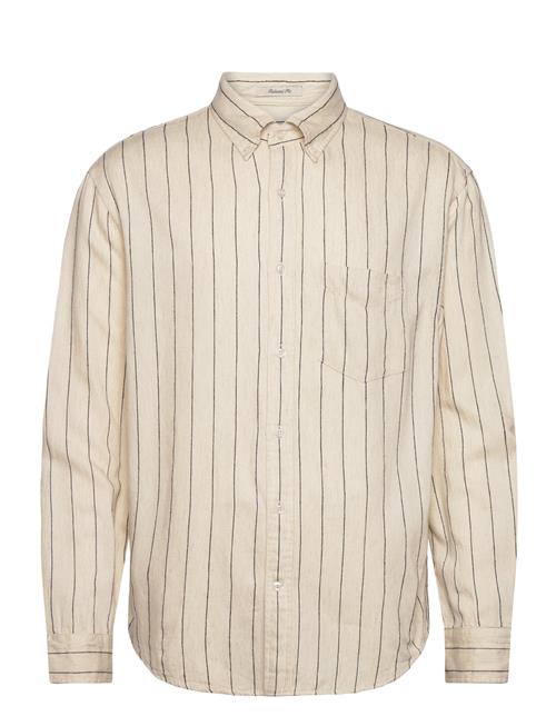 GANT Rel Slub Stripe Shirt GANT Cream