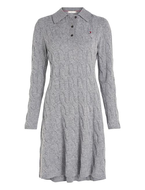 Tommy Hilfiger Soft Wool Cable Polo Swt Dress Tommy Hilfiger Grey