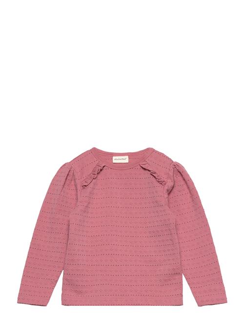 Minymo T-Shirt Ls Jaquard Minymo Pink