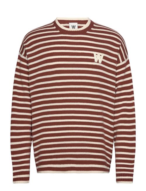 Wwtya Striped Over D Jumper Double A By Wood Wood Brown