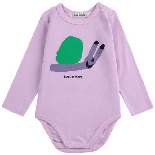 Bobo Choses Funny Snail Baby Body Lavender | Lilla | 6 months