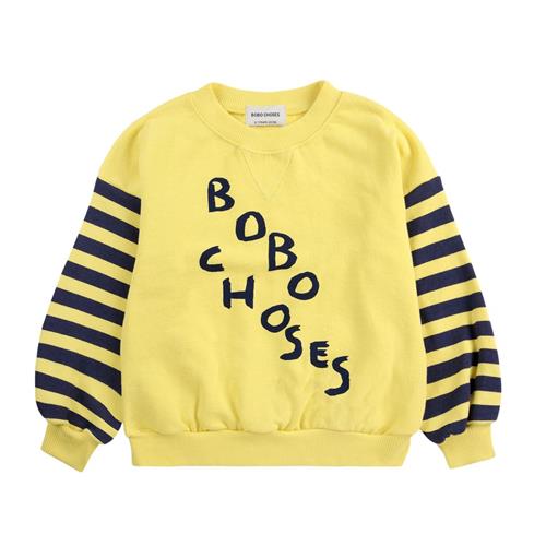 Bobo Choses Diagonal Bobo Choses Sweatshirt Light Yellow | Gul | 4-5 years