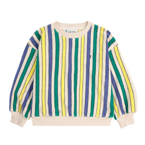 Bobo Choses Multicolor Stribet Sweatshirt I Frotté Offwhite |  | 6-7 years