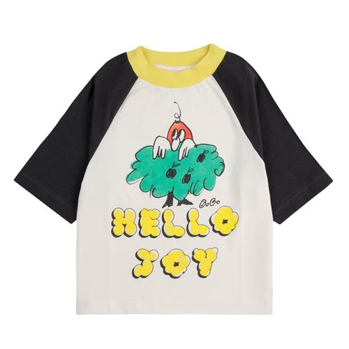 Bobo Choses Hello Joy Ranglan T-shirt Med Ærmer Offwhite |  | 6-7 years