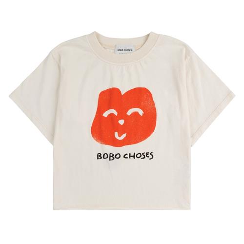 Bobo Choses Joyful Face T-shirt Offwhite |  | 8-9 years