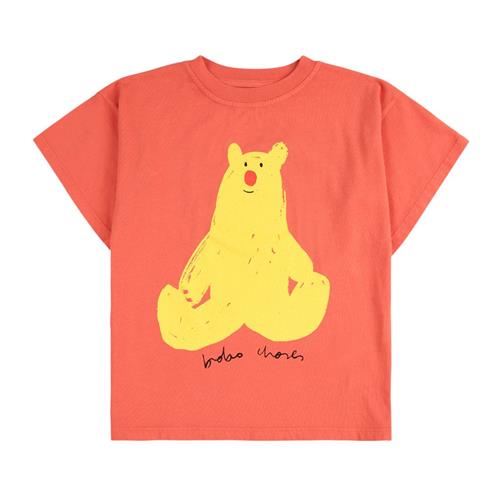 Bobo Choses Hug Me Bear T-shirt Red | Rød | 10-11 years