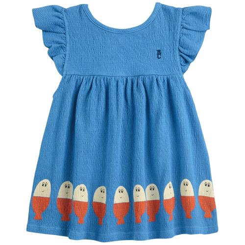 Bobo Choses Morning Egg Baby Kjole Med Flæser Blue | Blå | 9 months