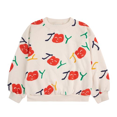 Bobo Choses Smiling All Over Sweatshirt Offwhite 8-9 Y  Creme  8-9 år  kvinde