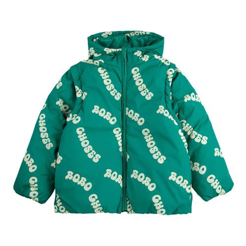 Se Bobo Choses Wavy Bobo Choses All Over Let Vatteret Anorak Green | Grønn | 2-3 years ved Babyshop