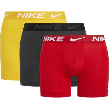 Nike 9P Everyday Essentials Micro Boxer Brief Rød/Gul polyester Small Herre