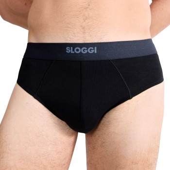 Sloggi 2P Men Ever Ease Brief Sort bomuld Medium Herre