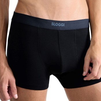 Sloggi 2P Men Ever Ease Shorts Sort bomuld Small Herre