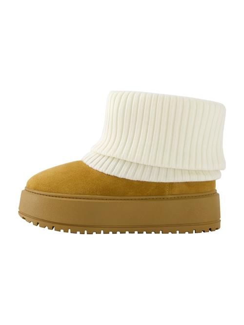 Se Bershka Snowboots  creme / camel ved About You