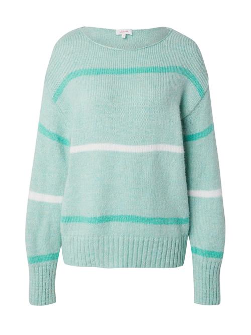 s.Oliver Pullover  turkis / mint / hvid