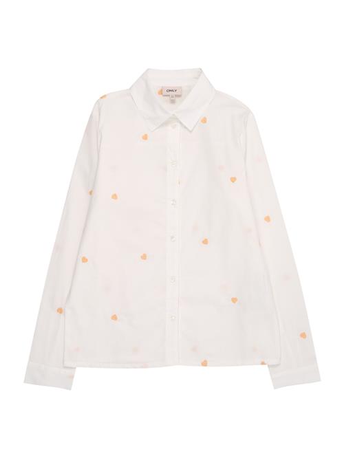 ONLY GIRLS Bluse 'KOGLINA GRACE'  koral / hvid