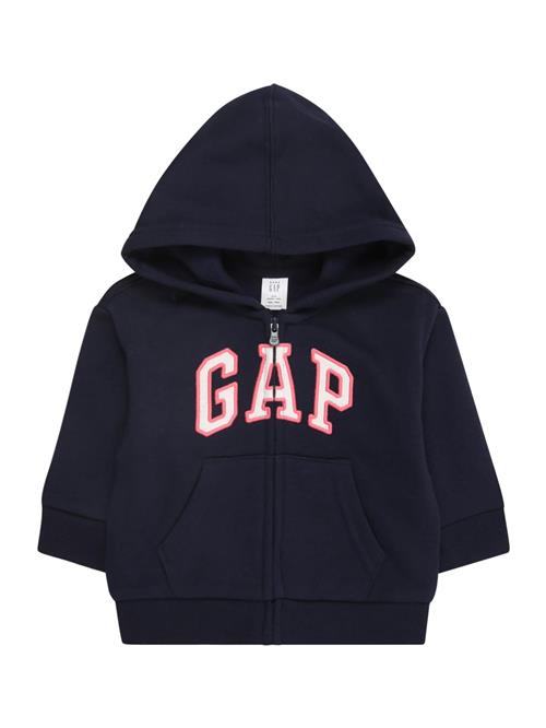 GAP Sweatjakke  navy / lys pink / hvid