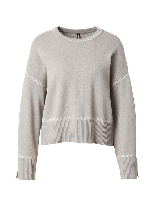 ONLY Pullover 'ONLibi'  grå-meleret / hvid