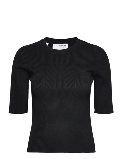 Selected Femme Slfmala 2/4 Knit O-Neck B Selected Femme Black