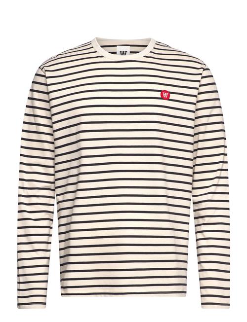 Wwmel Badge Longsleeve Double A By Wood Wood Cream