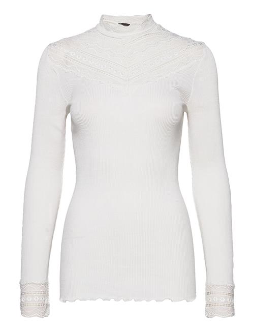 Silk T-Shirt W/ Lace Rosemunde White