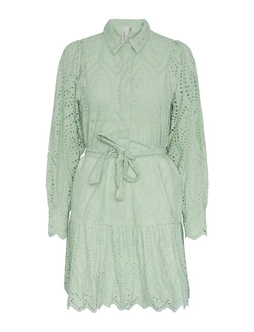 YAS Yasholi Ls Belt Dress S. Noos YAS Green