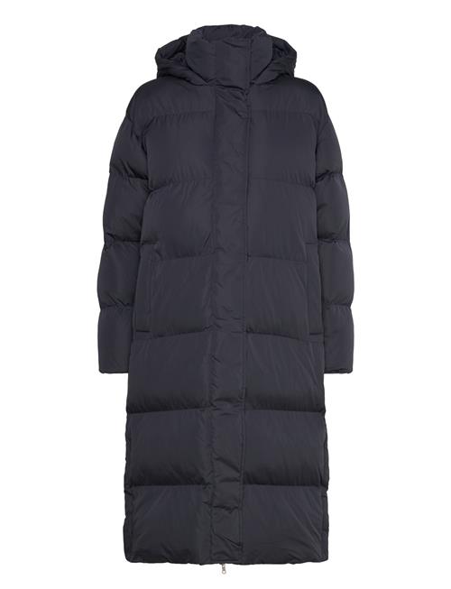 Longline Hooded Puffer Coat Superdry Navy