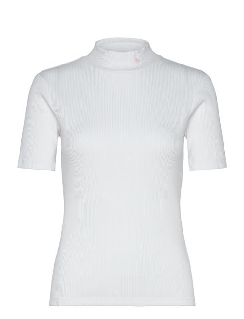 Core Mock Neck Rib T-Shirt Scotch & Soda White