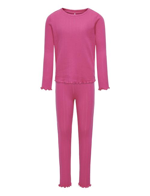 Kids Only Kogmunte Loungewear L/S Pant Set Jrs Kids Only Pink