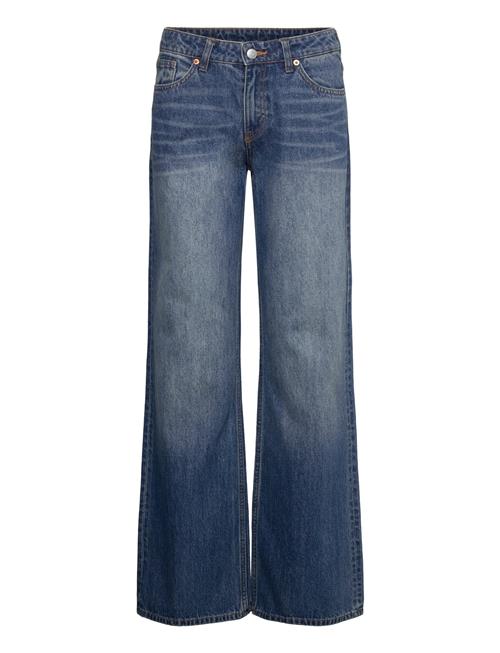 Se Imoo Low Wide Jeans Monki Blue ved Booztlet