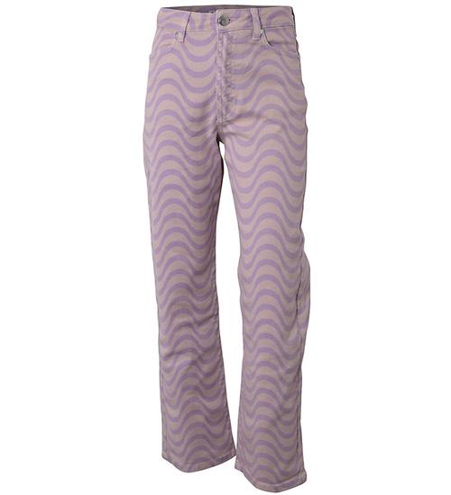 Se Hound Bukser - Wave Printed Denim - Lavender ved KidsWorld