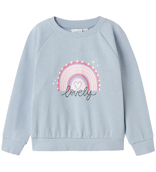 Name It Sweatshirt - NmfVenus - Subdued Blue/Love m. Print