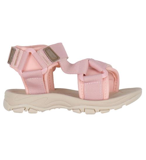 Pom Pom Sandaler - Trecking Velcro - Bright Rose