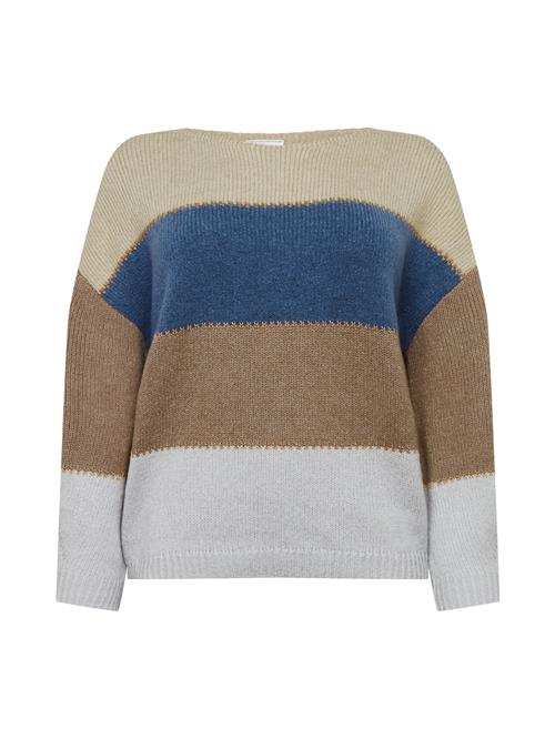 Guido Maria Kretschmer Curvy Pullover 'Annika'  sand / mørkebeige / blå / pastelblå