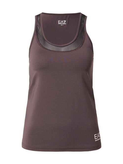 Se EA7 Emporio Armani Sportsoverdel  mørkebrun / offwhite ved About You
