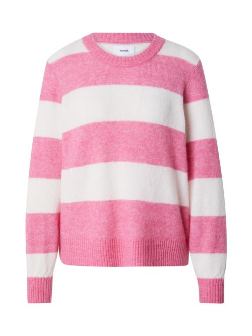 NÜMPH Pullover 'Nuriette'  lys pink / hvid