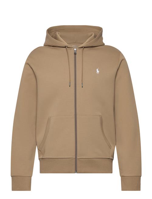 Se Double-Knit Full-Zip Hoodie Polo Ralph Lauren Brown ved Booztlet