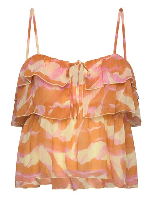 Rosemunde Recycled Chiffon Strap Top Rosemunde Orange