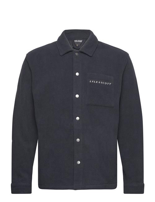 Embroidered Fleece Overshirt Lyle & Scott Navy