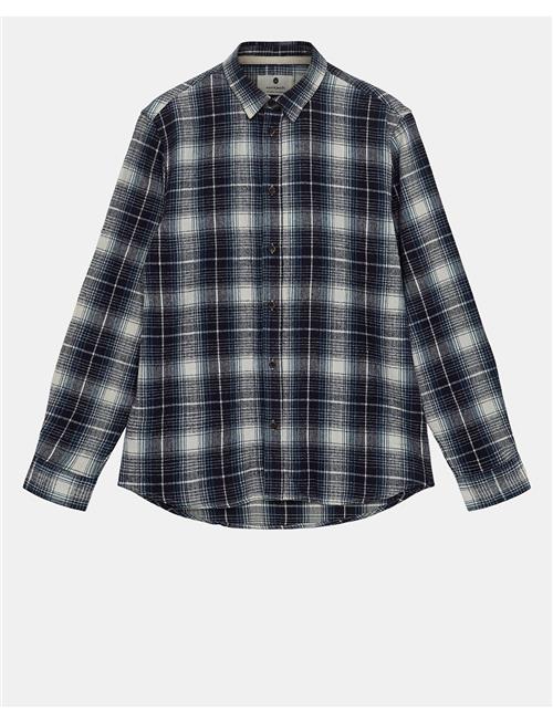 Akleif Flannel Check Shirt Anerkjendt Navy