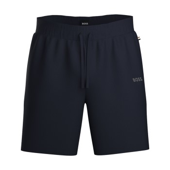 BOSS Waffle Nightwear Shorts Mørkblå Small Herre