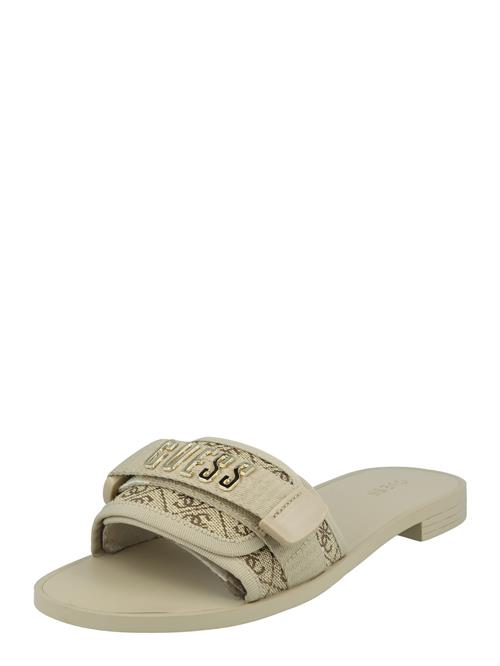 GUESS Pantoletter 'ELYZE'  beige / mørkebeige