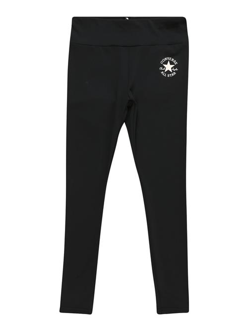 CONVERSE Leggings  sort / hvid