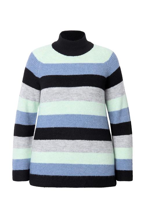 Ulla Popken Pullover  blå / grå-meleret / mint / sort