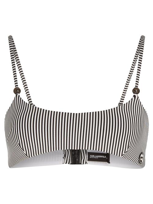 Karl Lagerfeld Bikinioverdel  sort / hvid