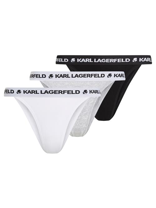 Karl Lagerfeld String  grå-meleret / sort / hvid